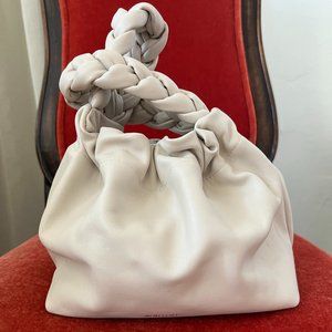 DeMellier Santa Monica Braided Top Handle Bag - Off White NWOT